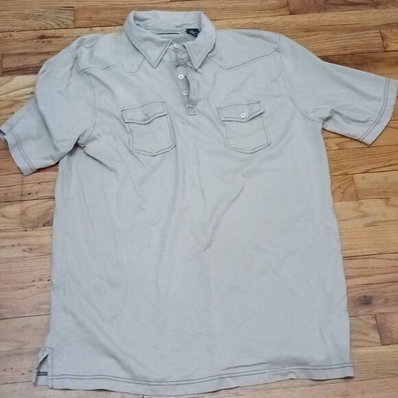 💙2/$10💙 Dome Men's Tan Polo sz XXL - Picture 1 of 4